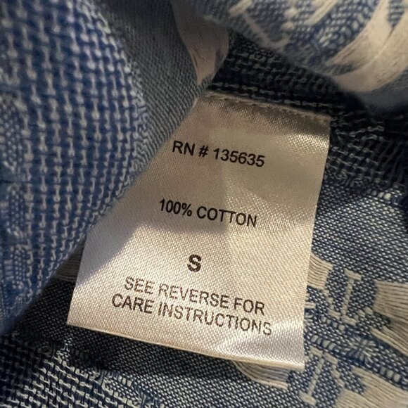 Love Sam Anthropologie Blue/white Boho Peasant Blouse Puff Sleeves Sz Small NWT - Picture 7 of 10